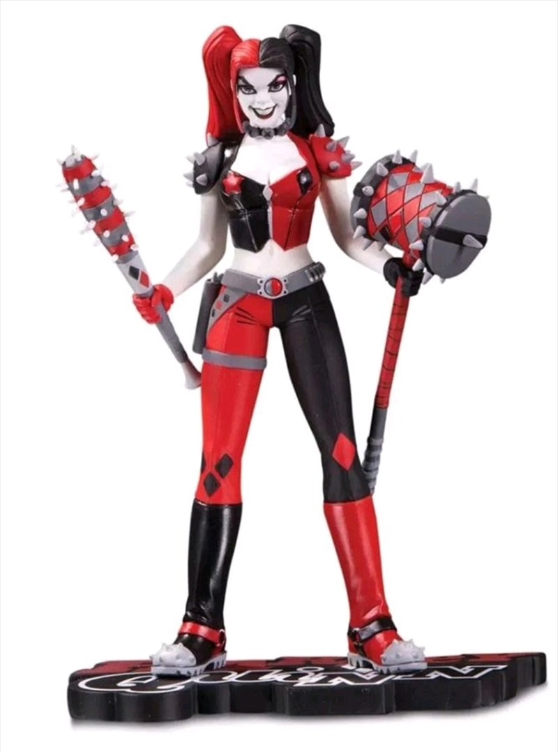 DC Direct Batman Statua In Bianco E Nero Di Amanda Conner - Collezione Ufficiale, Altezza 19,3 Cm