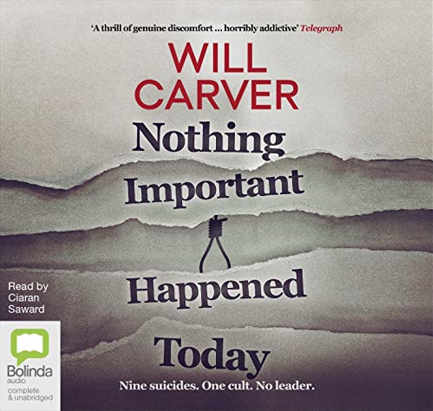 Nothing Important Happened Today/Product Detail/Crime & Mystery Fiction
