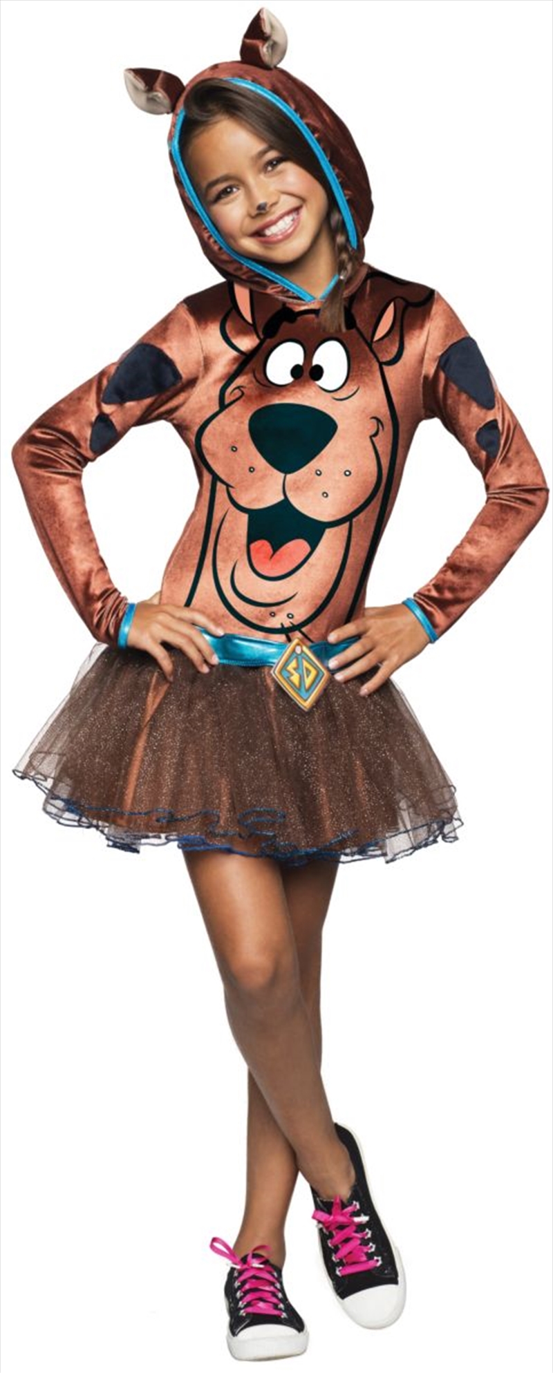 Scooby Girls Hooded Costume: Large | Apparel