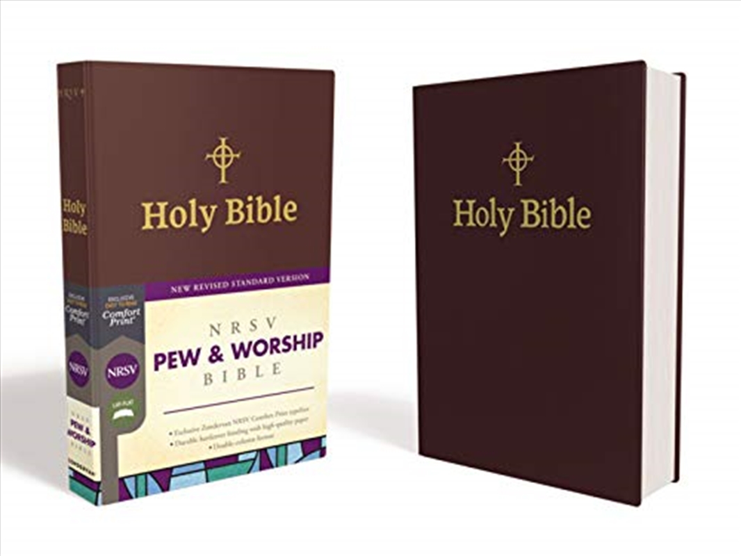 Nrsv, Pew And Worship Bible, Hardcover, Burgundy, Comfort Print/Product Detail/Religion & Beliefs