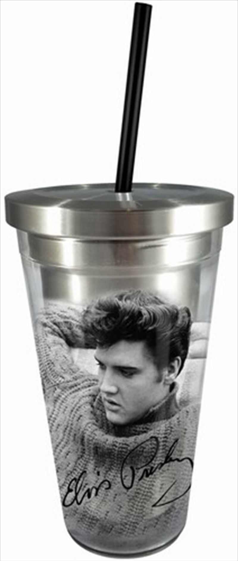 Elvis Cup With Straw/Product Detail/Glasses, Tumblers & Cups