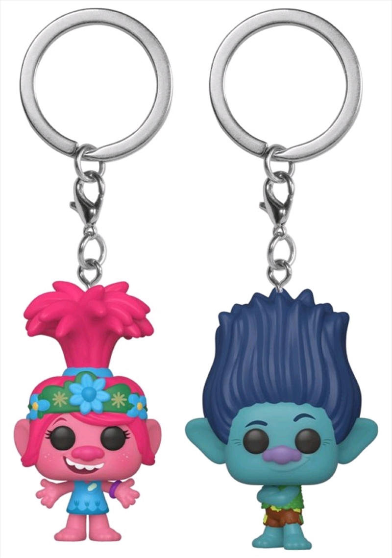 Trolls World Tour - Poppy & Branch US Exclusive Pocket Pop! Keychain 2-pack [RS]/Product Detail/Movies