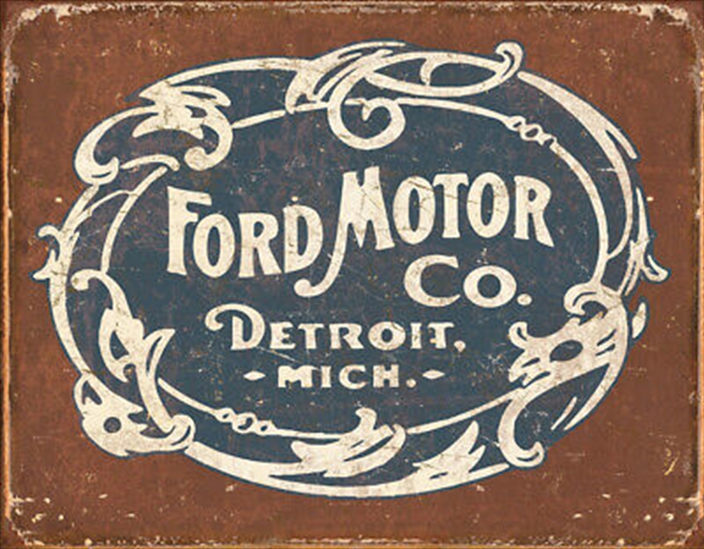 Ford Historic Logo Tin Sign/Product Detail/Posters & Prints