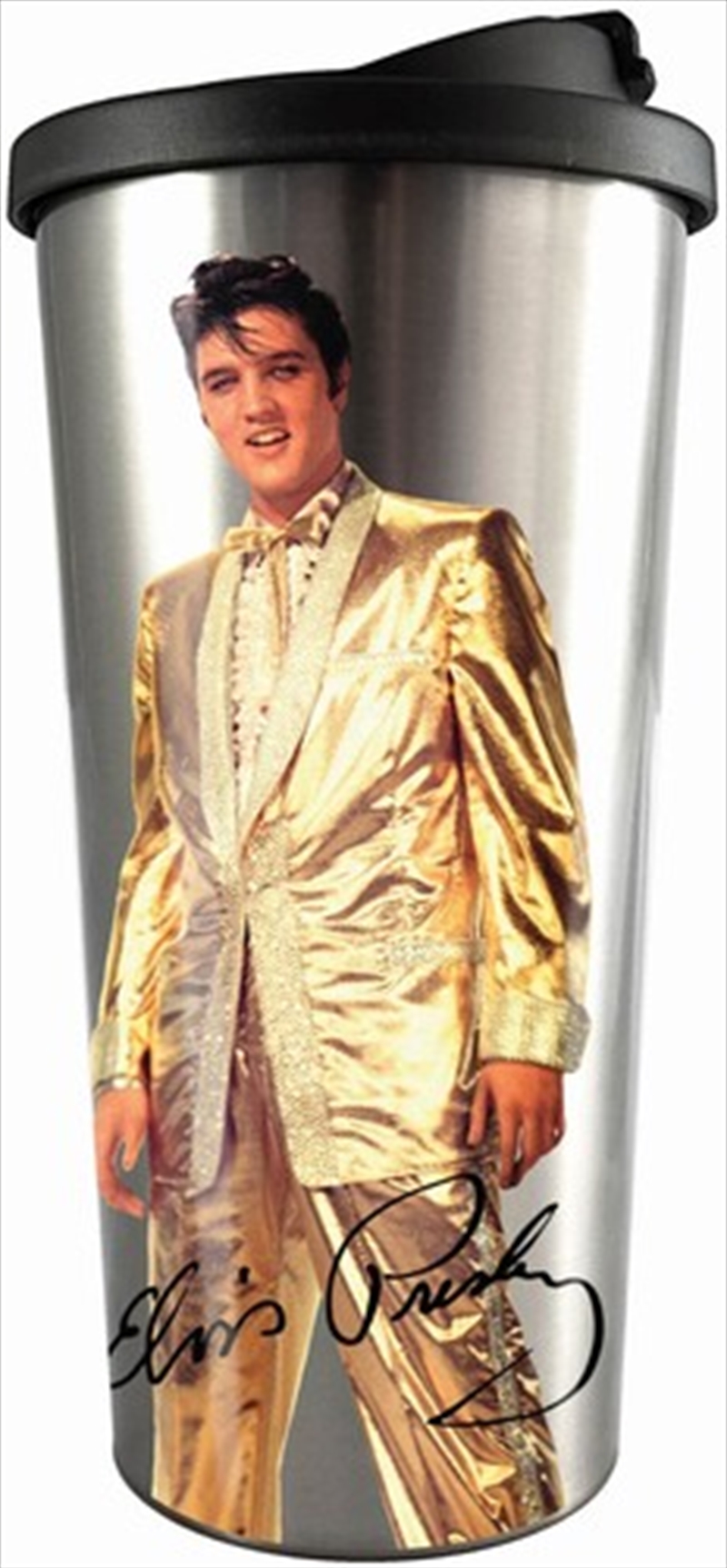 Elvis Gold The King Travel Mug | Merchandise