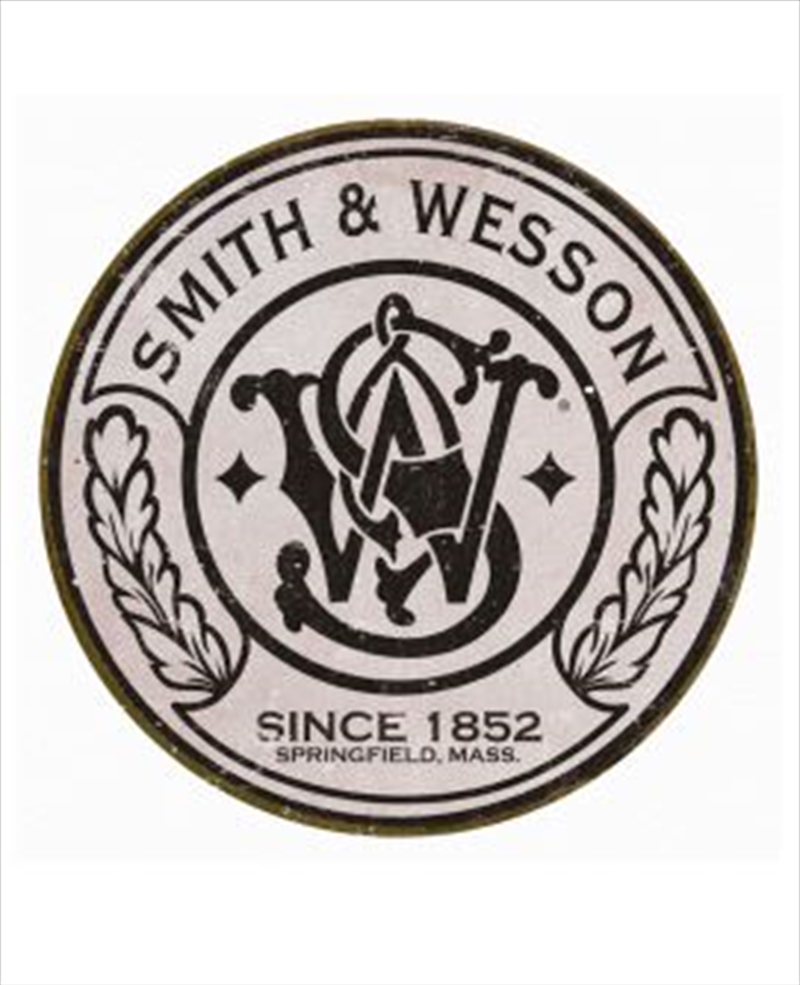 Smith & Wesson Round Logo Tin Sign | Merchandise