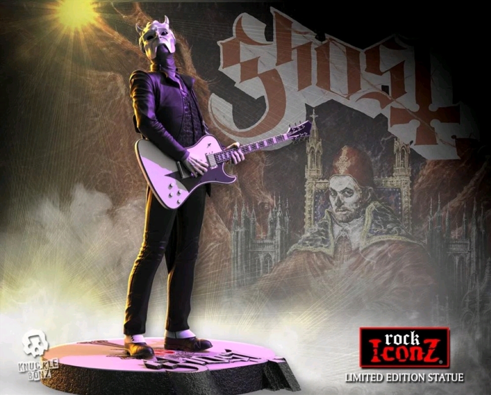 Ghost - Nameless Ghoul White Guitar Rock Iconz Statue/Product Detail/Statues