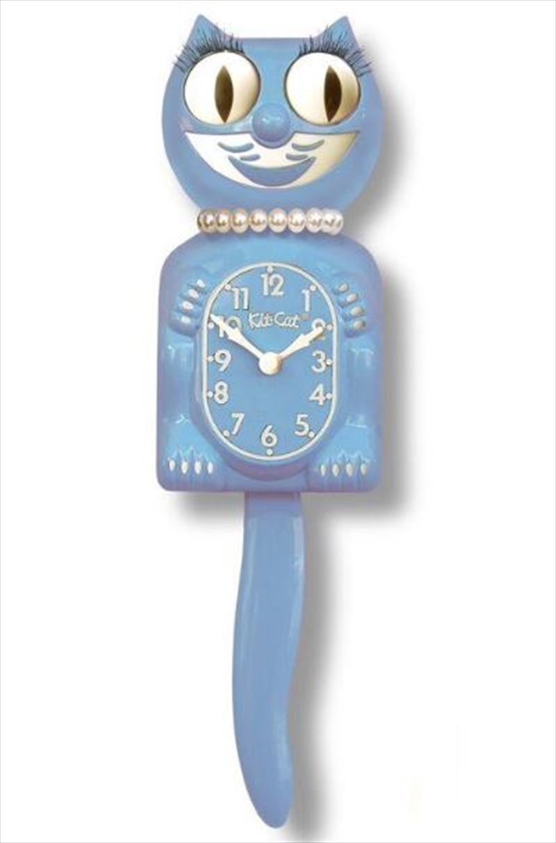 Serenity Blue Lady Kit Cat Clock Sanity
