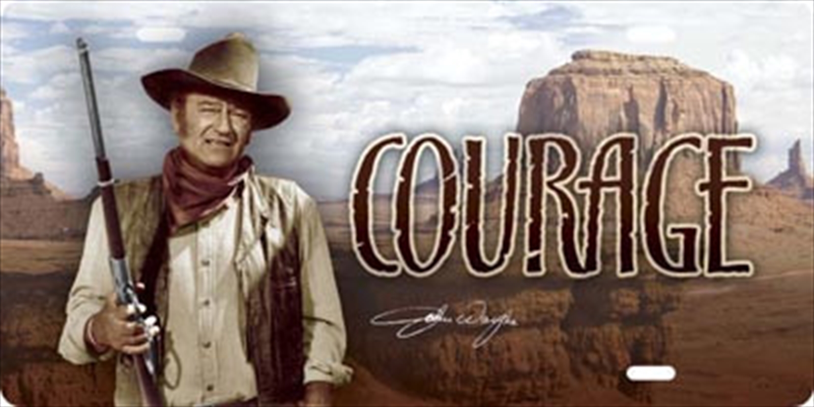 John Wayne Courage Tin Sign/Product Detail/Posters & Prints