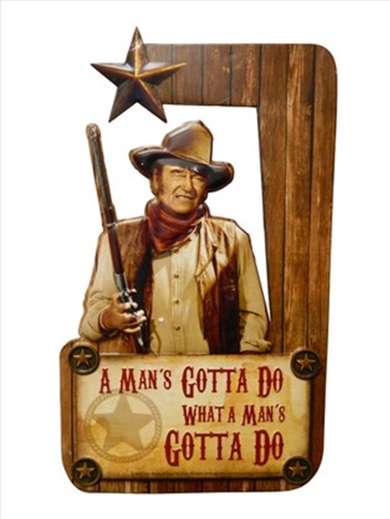 John Wayne Metal Sign/Product Detail/Posters & Prints