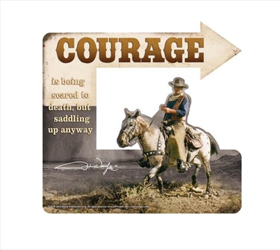 John Wayne Metal Sign Courage/Product Detail/Posters & Prints