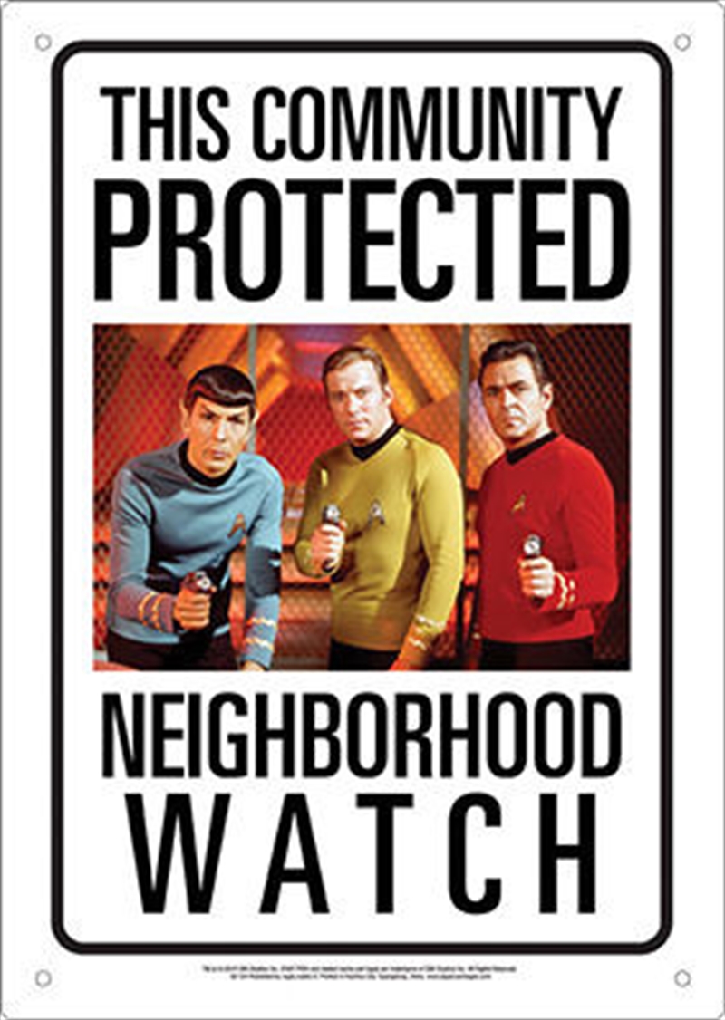 Protected By Star Trek Sign/Product Detail/Posters & Prints
