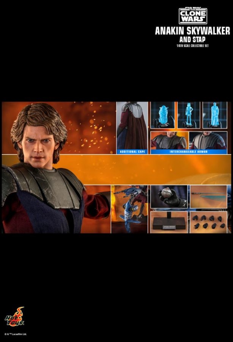 Star Wars: Clone Wars - Anakin & STAP 1:6 Scale 12" Action Figure Set | Merchandise