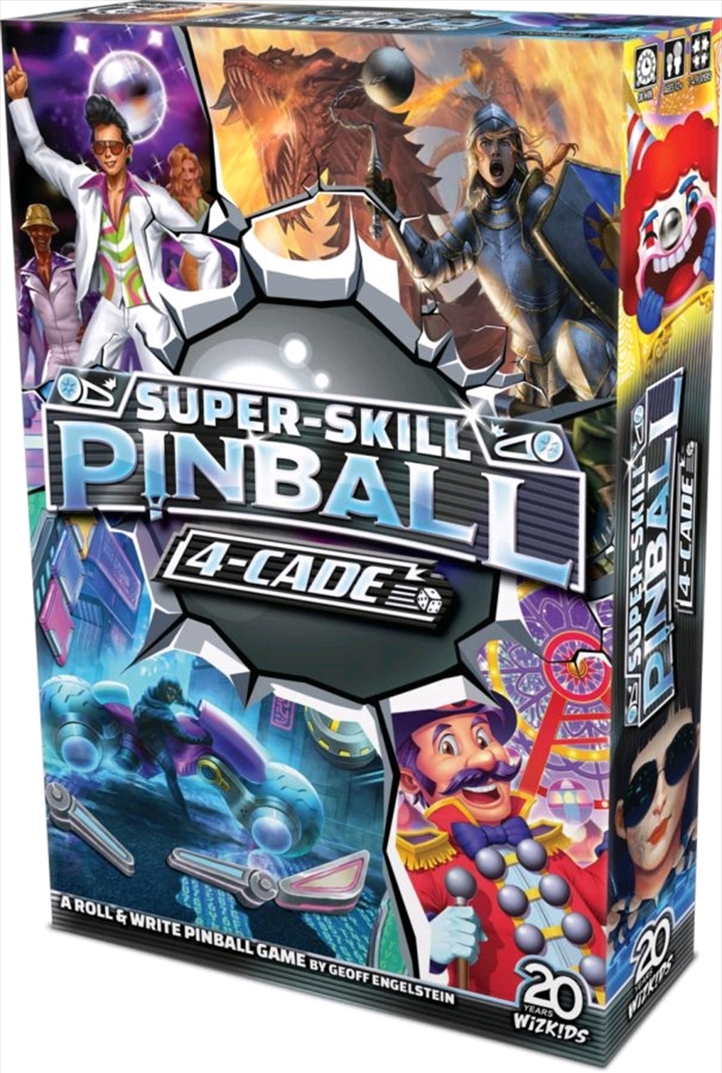 WizKids - Super-Skill Pinball 4-cade Board Game | Merchandise