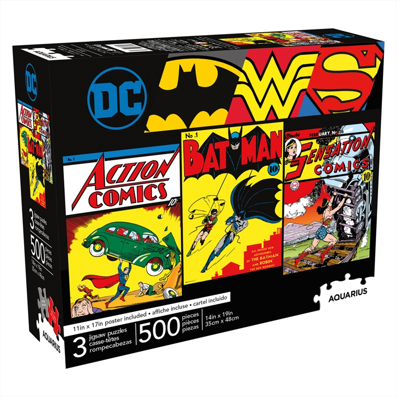 Dc Comics - 3 X 500 Piece Puzzle Set | Merchandise
