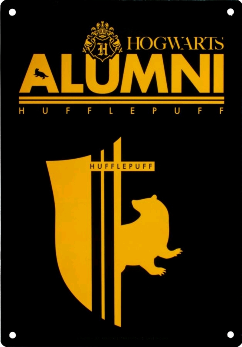 Harry Potter - Alumni Hufflepuff A5 Tin Sign/Product Detail/Posters & Prints