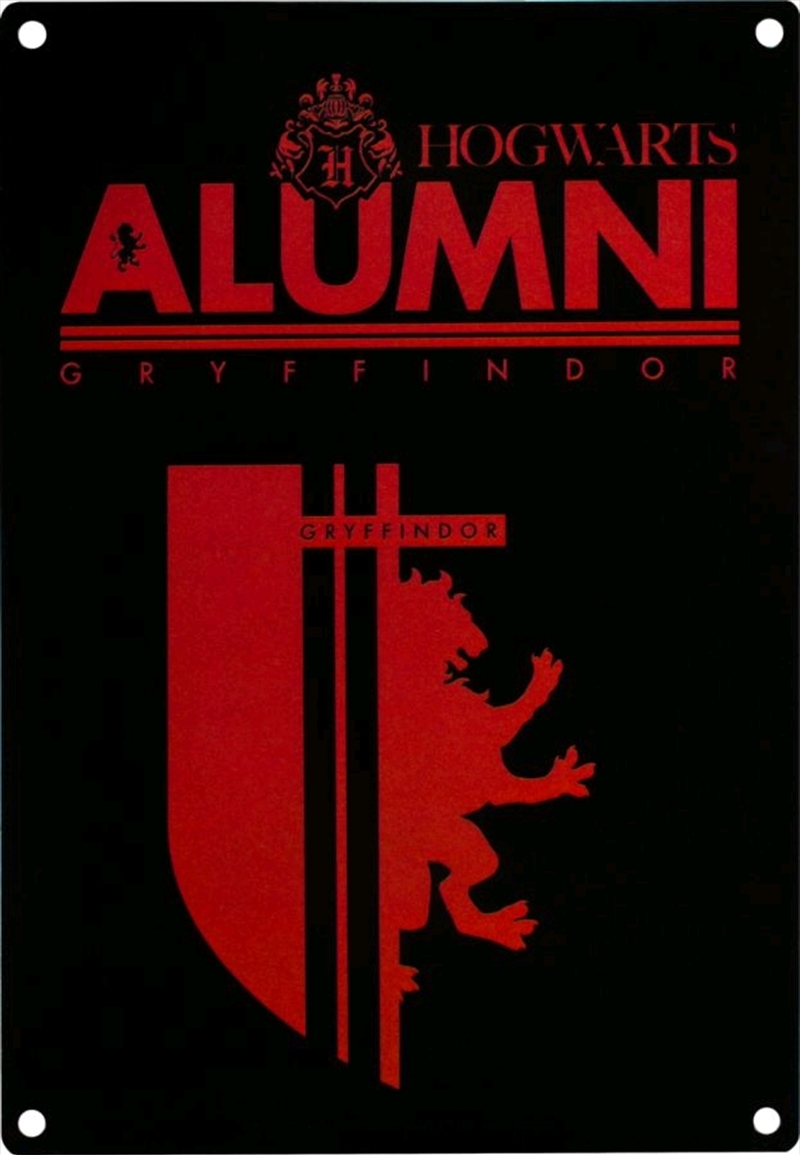 Harry Potter - Alumni Gryffindor A5 Tin Sign/Product Detail/Posters & Prints
