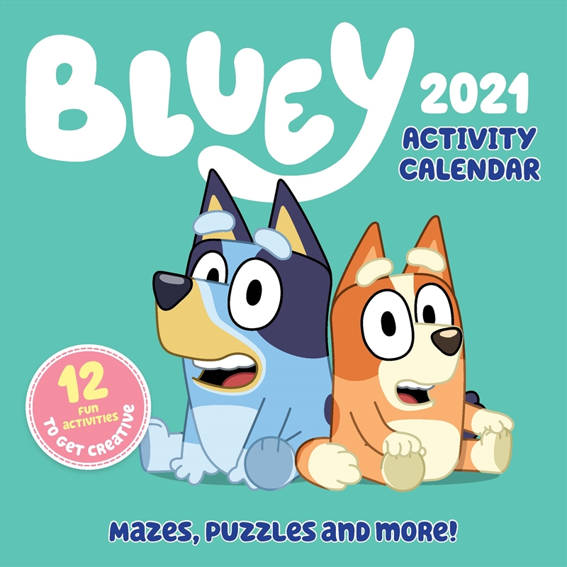 Bluey Acivity Calendar 2021 Square Calendar/Product Detail/Calendars & Diaries