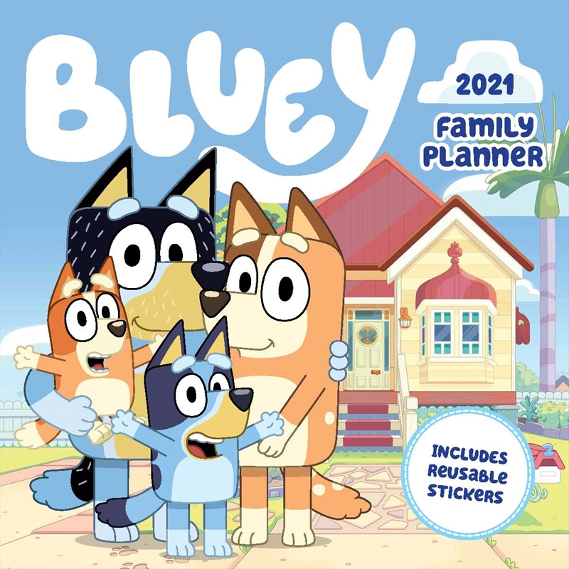 Bluey Family Planner 2021 Square Calendar/Product Detail/Calendars & Diaries