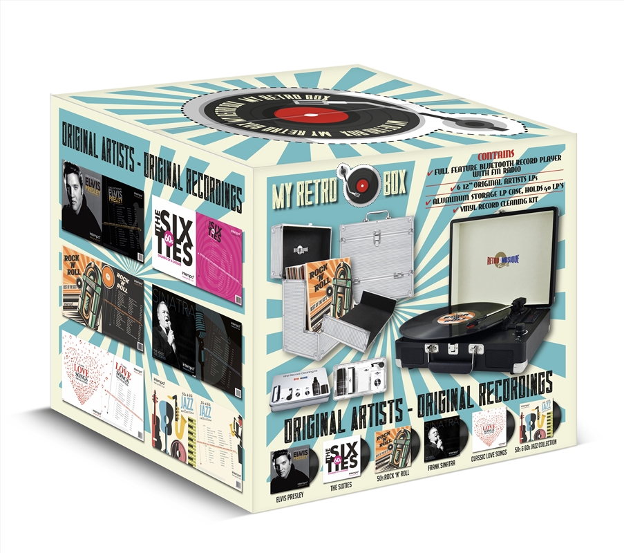 My Retro Vinyl Player Bundle Boxset (SANITY EXCLUSIVE)/Product Detail/Turntables