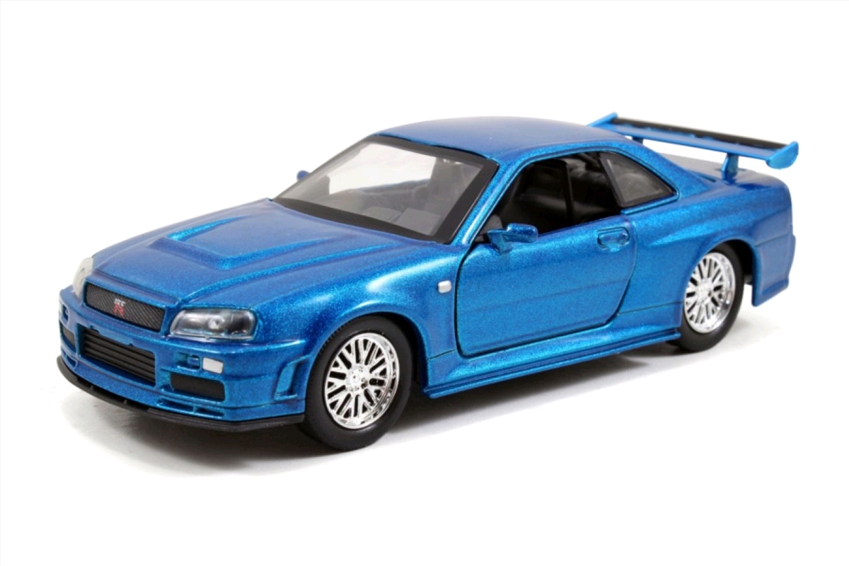 Fast & Furious - 2002 Nissan Skyline GTR R34 Silver 1:32 Scale Hollywood Ride/Product Detail/Figurines