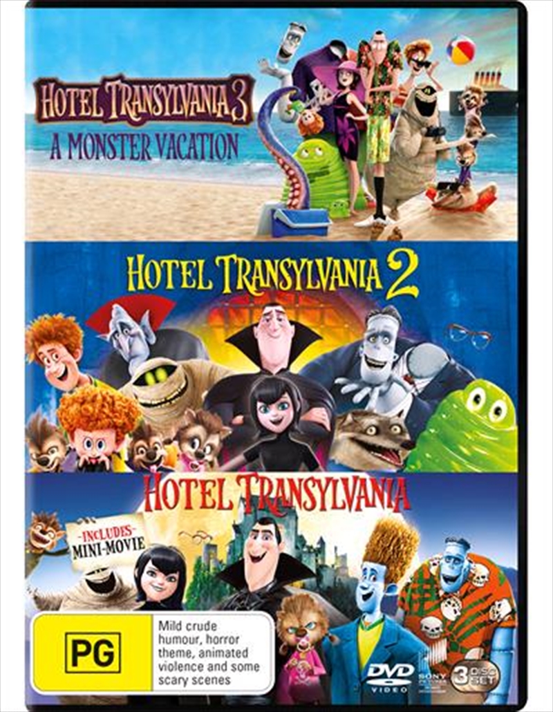 Hotel Transylvania / Hotel Transylvania 2 / Hotel Transylvania 3 - A Monster Vacation | Triple Pack | DVD
