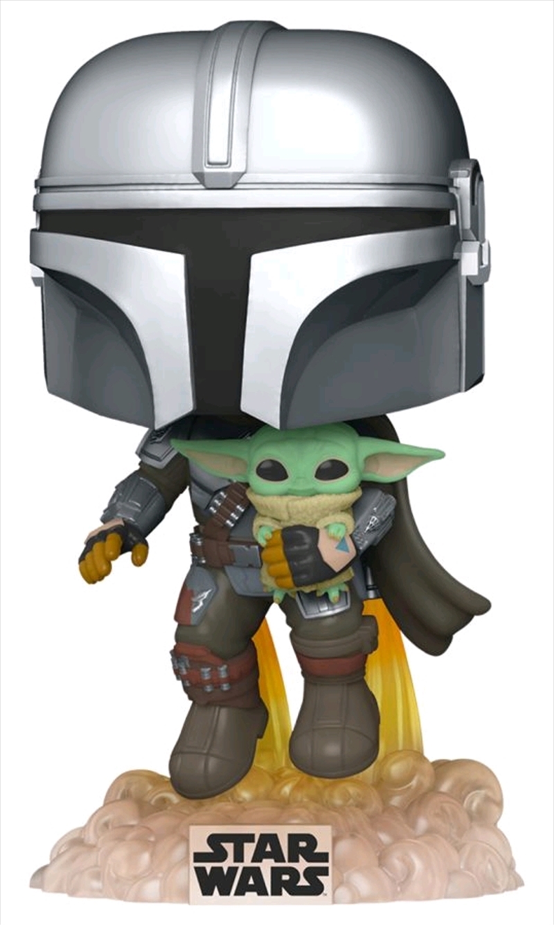 Star Wars: The Mandalorian - Mandalorian with the Child Jetpack Flying Pop! Vinyl/Product Detail/TV
