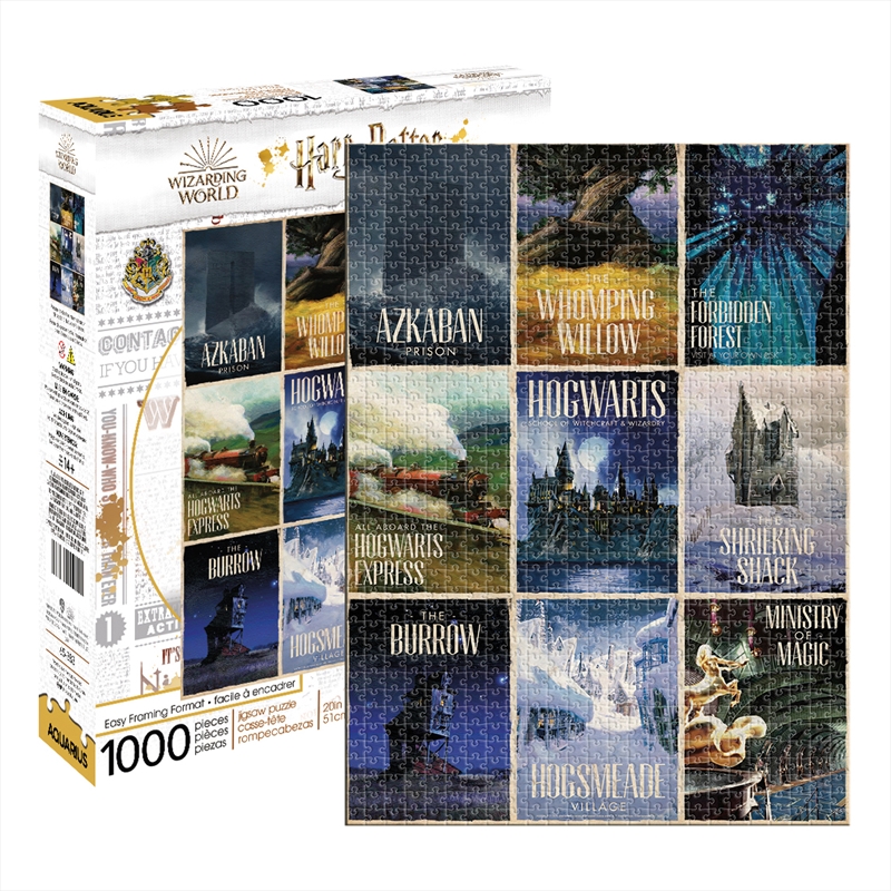 Harry Potter - Travel Posters 1000 Piece Puzzle | Merchandise