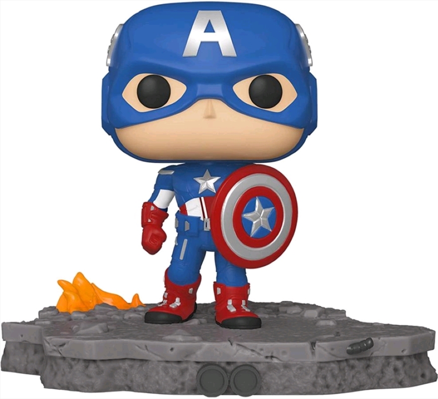 Avengers - Captain America (Assemble) US Exclusive Pop! Deluxe [RS]/Product Detail/Movies