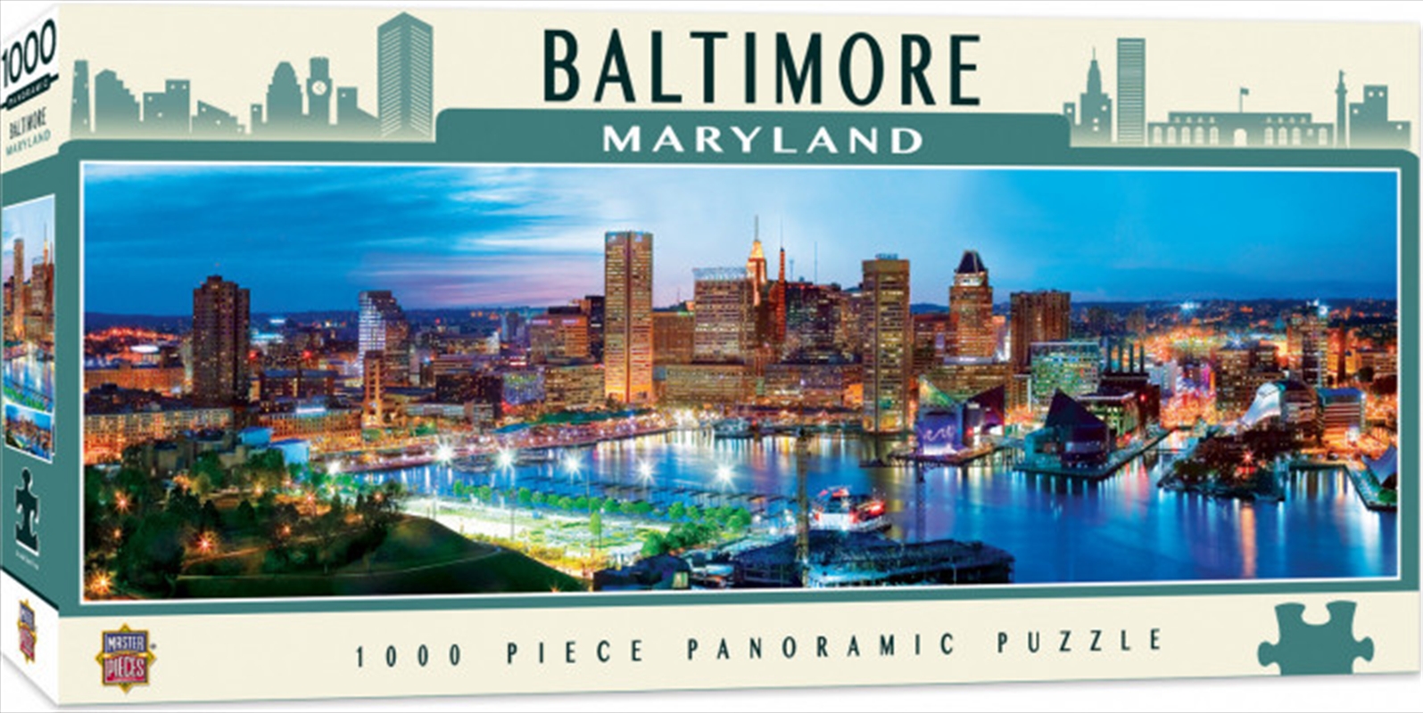 City Panoramic Baltimore 1000 Piece Puzzle | Merchandise