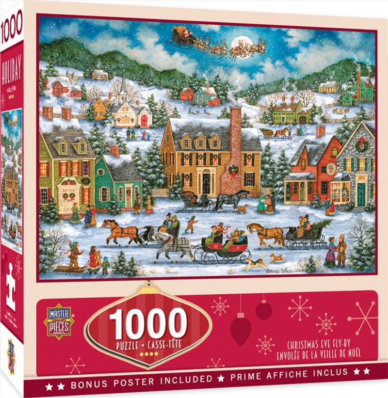 Holiday Christmas Eve Fly By 1000 Piece Puzzle/Product Detail/Art and Icons