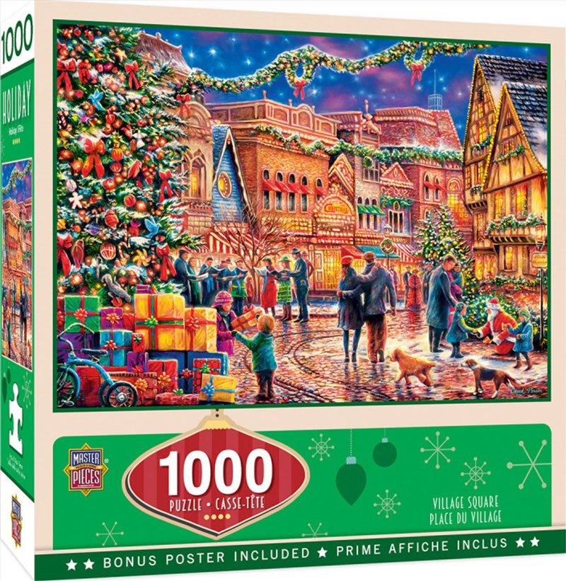 Holiday Village Square 1000 Piece Puzzle/Product Detail/Art and Icons