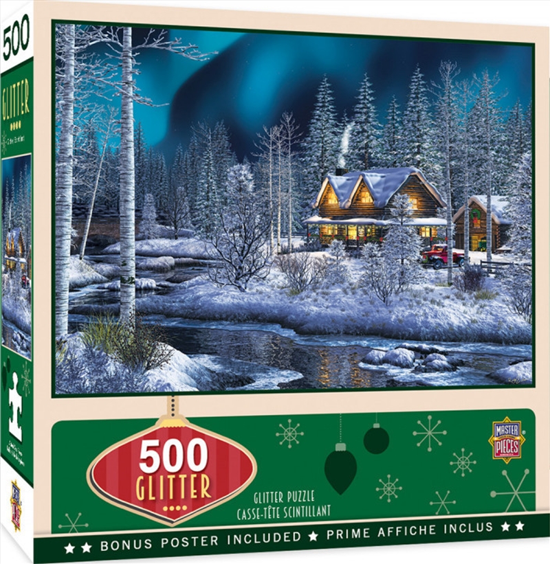 Holiday Glitter Northern Lights 500 Piece Puzzle/Product Detail/Art and Icons