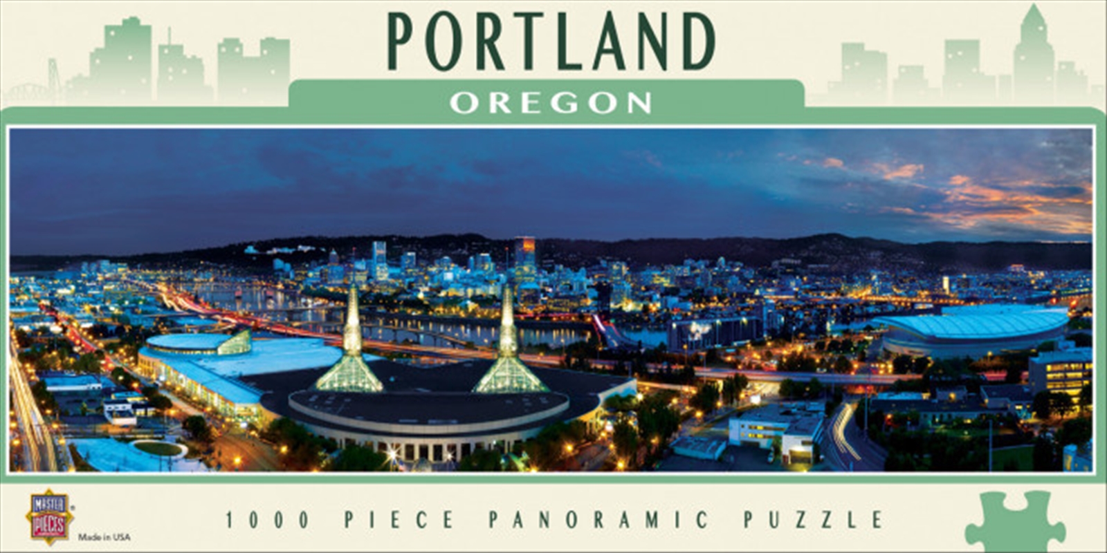 City Panoramic Portland 1000 Piece Puzzle/Product Detail/Destination