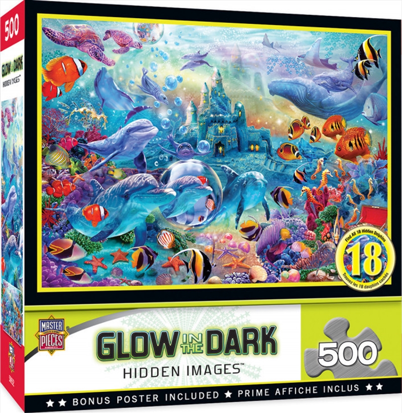 Hidden Image Glow Sea Castle 500 Piece Puzzle/Product Detail/Nature and Animals