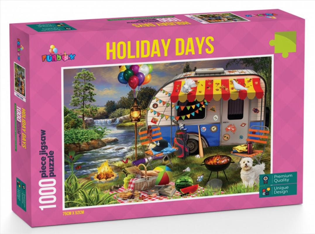 Funbox Puzzle Holiday Days Caravanning Puzzle 1000 pieces | Merchandise