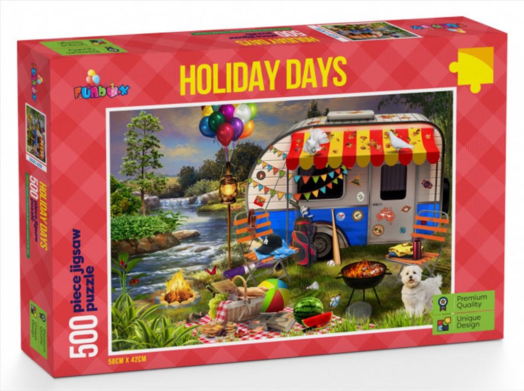 Funbox Puzzle Holiday Days Caravanning Puzzle 500 pieces | Merchandise