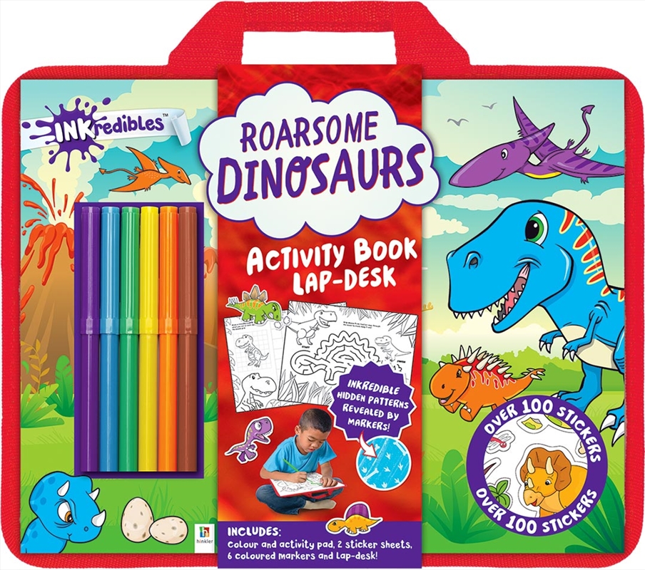 Inkredibles: Roarsome Dinosaurs Activity Book Lap-desk | Colouring Book