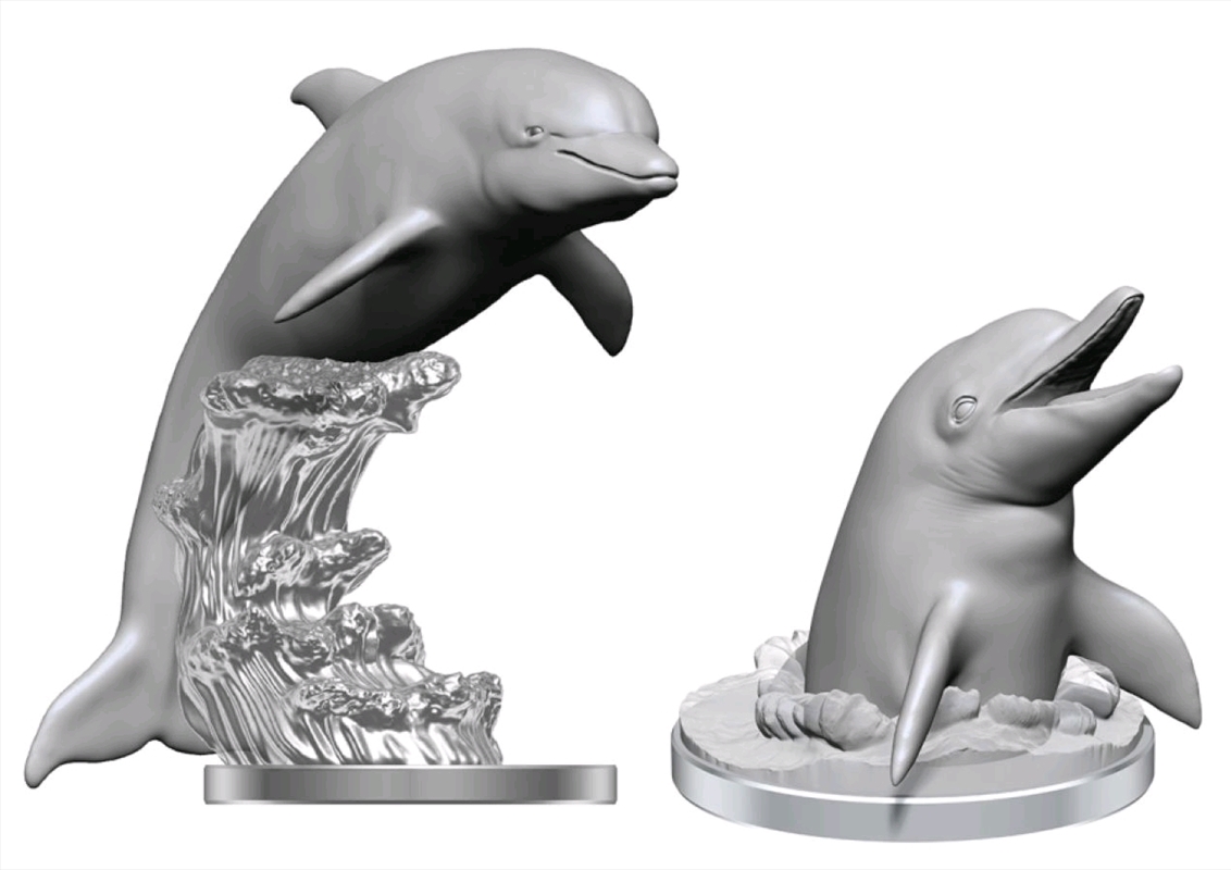 WizKids - Deep Cuts Unpainted Miniatures: Dolphins | Games