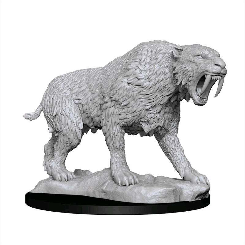 WizKids - Deep Cuts Unpainted Miniatures: Saber-Toothed Tiger/Product Detail/RPG Games