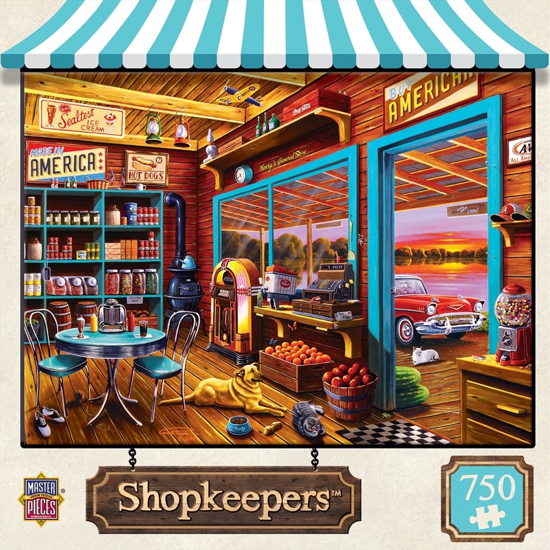 Shopkeepers Henry's General Store Puzzle 750 Piece Jigsaw Puzzle/Product Detail/Art and Icons