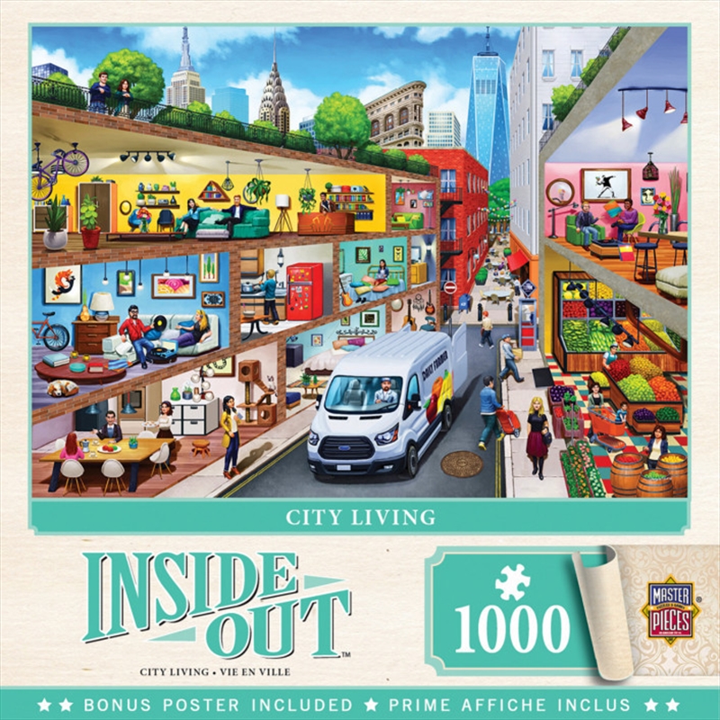 Inside Out City Living Puzzle 1,000 pieces/Product Detail/Destination