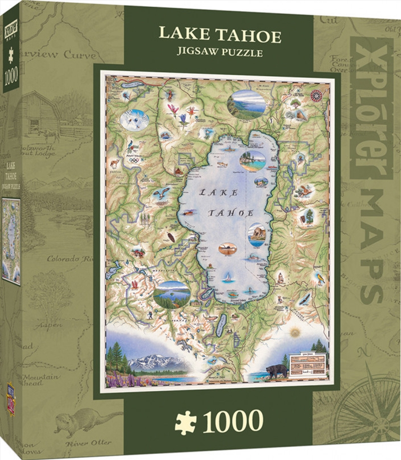 Lake Tahoe Map Puzzle 1,000 pieces/Product Detail/Destination