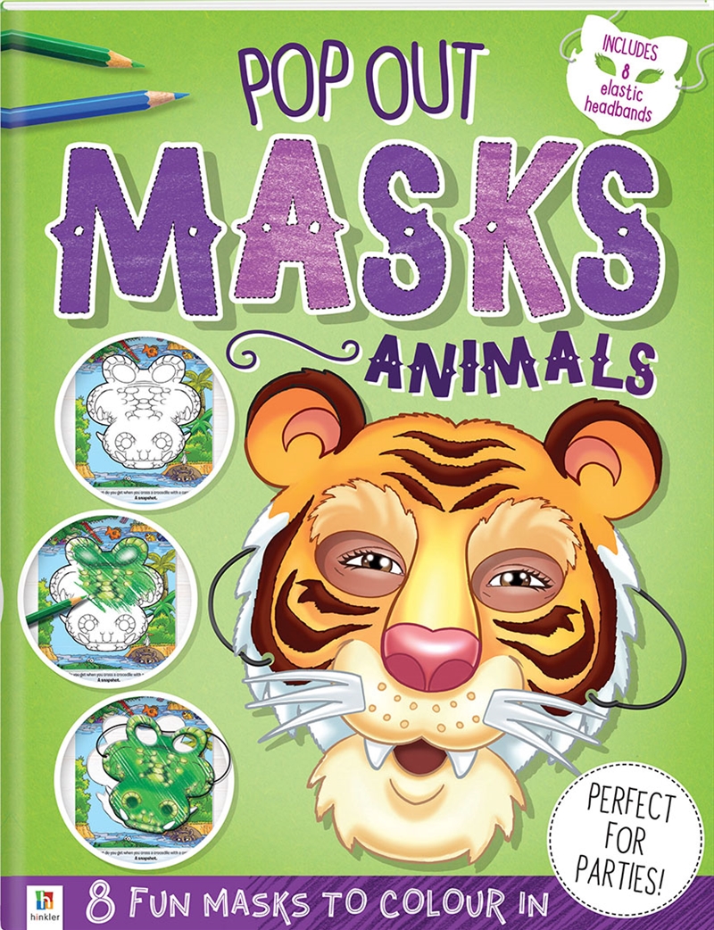 Pop Out Masks: Animals | Paperback Book