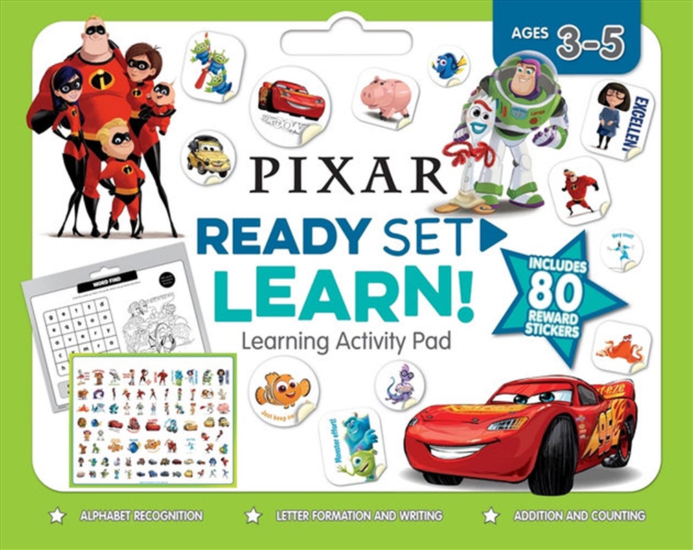 Disney-pixar: Ready Set Learn! Learning Activity Pad/Product Detail/Arts & Crafts Supplies