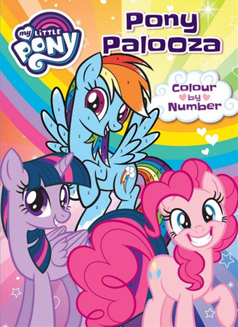 My Little Pony - Pony Palooza Colour by Number | Paperback Book
