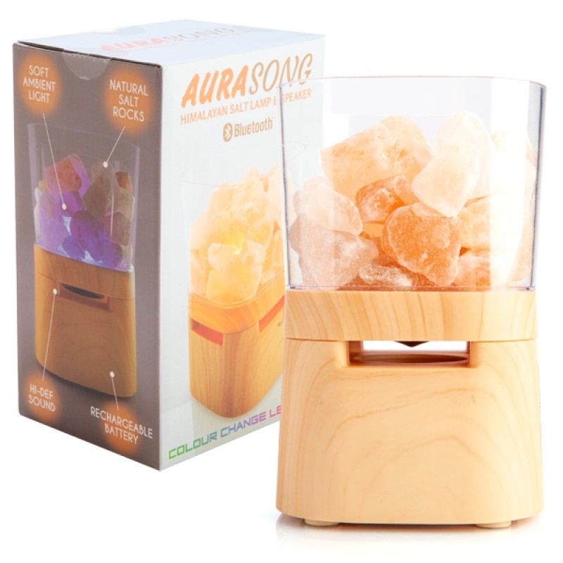 Aurasong Himalayan Salt Lamp And Bluetooth Speaker/Product Detail/Health & Wellbeing