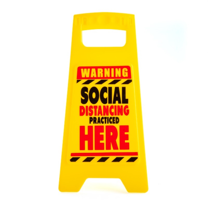 Social Distancing Desk Warning Sign/Product Detail/Posters & Prints