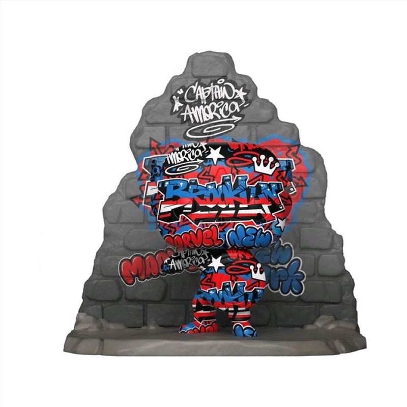 Captain America - Grafitti Deco US Exclusive Pop! Deluxe [RS]/Product Detail/Movies