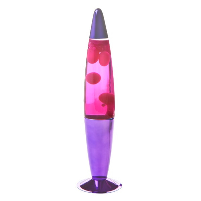 Purple/Pink Metallic Peace Lava Lamp | Accessories