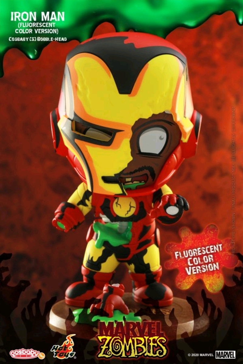 Marvel Zombies Iron Man Fluorescent Cosbaby, Figurines & Statues Sanity